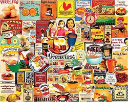 Breakfast Meals Collage Puzzle (1000pc)