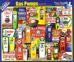 WhiteMount Gas Pumps Collage Puzzle (550pc) WhiteMount Gas Pumps Collage Puzzle (550pc)