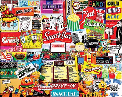 WhiteMount Snack Bar Collage Puzzle (1000pc)