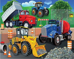 Trucks & Tractors Puzzle Ages 3+ (24 Large pc)