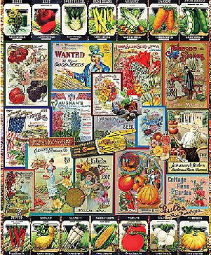 WhiteMount Garden Seeds Collage Puzzle (1000pc)