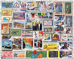Classic Stamps Collage Puzzle (550pc)