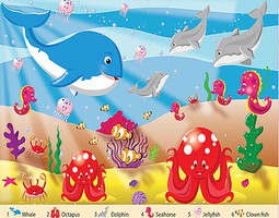 Sea Time Floor Puzzle Ages 3+ (24 Jumbo pc)