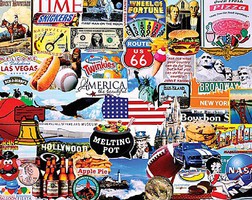WhiteMount I Love America (Popular Favorites) Collage Puzzle (1000pc) WhiteMount I Love America (Popular Favorites) Collage Puzzle (1000pc)