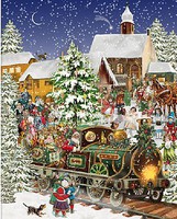 Christmas Train w/Santa & Toys Puzzle (1000pc)