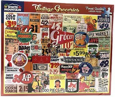 WhiteMount Vintage Groceries Signs & Advertising Collage Puzzle (1000pc) WhiteMount Vintage Groceries Signs & Advertising Collage Puzzle (1000pc)