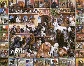 WhiteMount World of Dogs Collage Puzzle (1000pc)