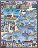 WhiteMount Lighthouses of New England Collage Puzzle (1000pc) WhiteMount Lighthouses of New England Collage Puzzle (1000pc)