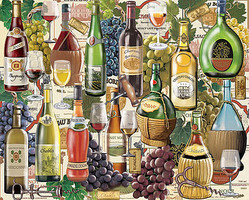 WhiteMount Wine Country (Bottles) Collage Puzzle (1000pc) WhiteMount Wine Country (Bottles) Collage Puzzle (1000pc)
