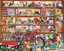 Vintage Toys Collage Puzzle (1000pc)