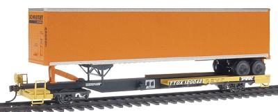Walthers Gold Line(TM) Front Runner w/Trailer Ready to Run TTX - Schneider 48 Trailer - HO-Scale
