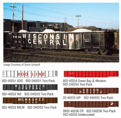 Walthers Thrall 53 14-Post Gondola - Ready to Run - Gold Line(TM) Milwaukee Road - HO-Scale