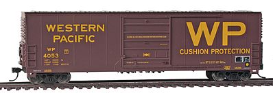 Walthers Evans 50 Boxcar - Ready to Run Western Pacific(TM) #4053 (Boxcar Red, Large WP, Cushion Protection Letterin - HO-Scale