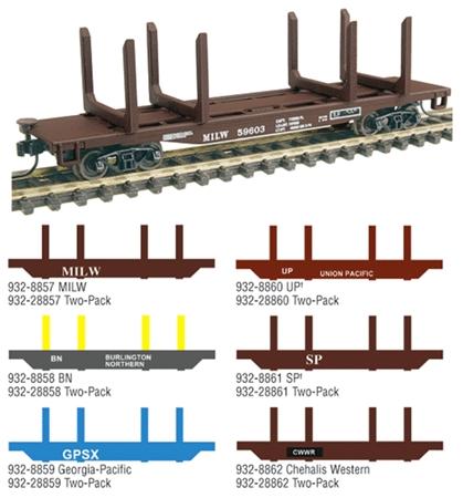  Flat Car - Assembled Union Pacific(R) - N-Scale by Walthers (8860