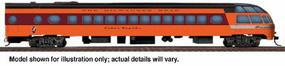 Walthers Milwaukee Road 1955 ''Twin Cities Hiawatha'' Streamlined Cars Assembled Skytop Lounge ''...Rapids'' Series #186-189 HO-Scale Walthers Milwaukee Road 1955 ''Twin Cities Hiawatha'' Streamlined Cars Assembled Skytop Lounge ''...Rapids'' Series #186-189 HO-Scale