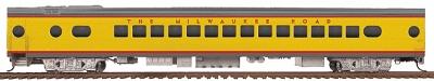 Walthers Milwaukee Road Valley Series 30-Seat Parlor #190-97 - Ready to Run Straight Sills & Disc Brakes Milwaukee (UP City Scheme, Armour Yellow, gray) - HO-Scale