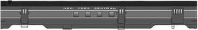 Walthers 1948 20th Century Limited Railway Post Office Baggage Ready to Run New York Central #5017-5020 (2-Tone Gray) HO-Scale Walthers 1948 20th Century Limited Railway Post Office Baggage Ready to Run New York Central #5017-5020 (2-Tone Gray) HO-Scale