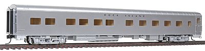 Walthers Pullman Standard 10-6 Sleeper Rock Island (silver) HO Scale Model Train Passenger Car #9390