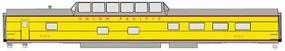 Walthers UP City Streamliner Cars Ready to Run Dome-Diner #8000-8009 ACF Lot #4098 Union Pacific(R) HO-Scale Walthers UP City Streamliner Cars Ready to Run Dome-Diner #8000-8009 ACF Lot #4098 Union Pacific(R) HO-Scale
