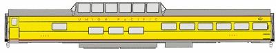 Walthers UP City Streamliner Cars Ready to Run Observation-Dome-Lounge #9000-9014 ACF Lot #4096 Union Pacific(R) - HO-Scale