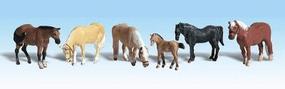 Woodland Farm Horses (6) HO Scale Model Railroad Figure #1862 Woodland Farm Horses (6) HO Scale Model Railroad Figure #1862