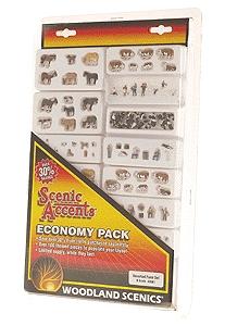 Woodland Scenic Accents Economy Farm Figures Pack N Scale Model Figures #2061