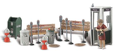 Woodland Street Accessories O Scale Model Railroad Building Accessory #2764