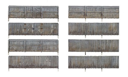 Woodland Privacy Fence - Kit 192 Scale Total with Gates, Hinges and Planter Pins - N-Scale