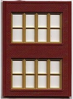 Woodland DPM 2 Story Victorian Window (4) HO Scale Model Railroad Building Accessory #30144 Woodland DPM 2 Story Victorian Window (4) HO Scale Model Railroad Building Accessory #30144