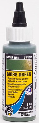 Woodland Water Tint Moss Green (2 fl.oz.) Model Railroad Mold Accessory #4521