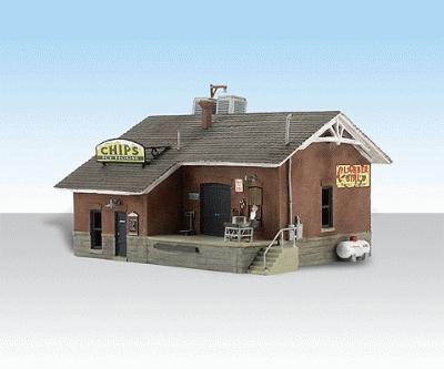 Woodland Chips Ice House N Scale Model Railroad Building #4927