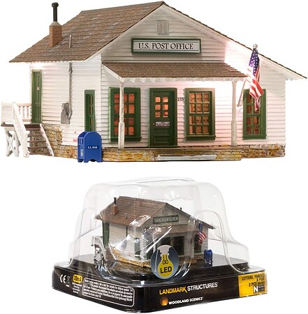 Woodland Letters, Parcels, & Post Built-&-Ready(R) N Scale Model Railroad Building #4953