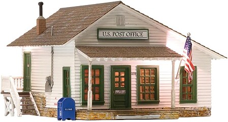 Woodland Letters, Parcels, & Post Built-&-Ready(R) HO Scale Model Railroad Building #5063