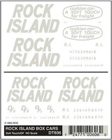 Woodland Rock Island Box Cars w/Soft Touch Dry Transfer Lettering Model Railroad Accessory #606 Woodland Rock Island Box Cars w/Soft Touch Dry Transfer Lettering Model Railroad Accessory #606
