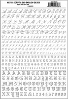 Woodland Script/Old English Letters and Numbers (Silver) Dry Transfer Model Railroad Decals #758 Woodland Script/Old English Letters and Numbers (Silver) Dry Transfer Model Railroad Decals #758