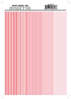 Woodland Dry Transfer Stripes .010''-3/64'' Wide (Red) Model Railroad Accessory #762