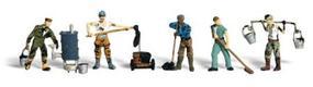 Scenic Accents Roofers (5) HO Scale Model Railroad Figures #a1828