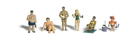 Woodland Sun Bathers HO Scale Model Railroad Figure #a1853