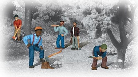 Woodland Lumberjacks HO Scale Model Railroad Figure #a1876