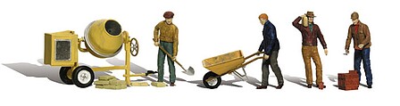 Woodland Masonry Workers HO Scale Model Railroad Figure #a1901