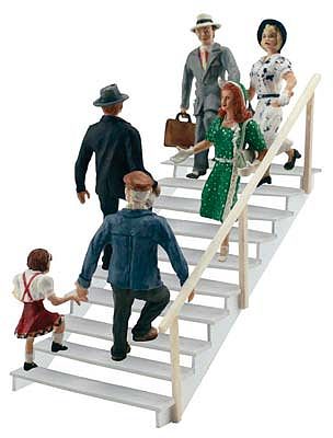 Woodland Taking The Stairs HO Scale Model Railroad Figure #a1954