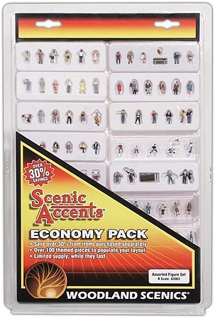 Woodland Economy Figure Pack Assorted Figure Set N Scale Model Figures #a2063