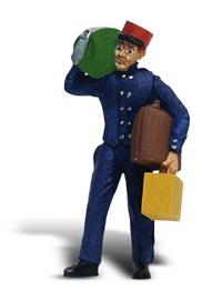 Woodland Scenics G Scale BAGGAGE PORTER A2527 New! 