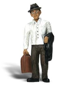 Woodland Scenic Accents(R) Figures - Traveler w/Bag G Scale Model Railroad Figure #a2531