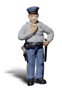 Woodland Scenic Accents(R) Figures Cop w/Doughnut G Scale Model Railroad Figure #a2532