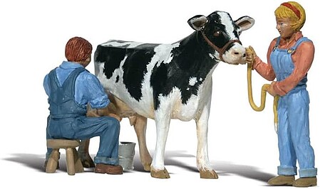 Woodland Scenic Accents(R) Figures Milkin Ol Bessi G Scale Model Railroad Figure #a2553