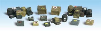 Woodland Assorted Crates O Scale Model Railroad Building Accessory #a2739