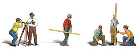 Woodland Surveyors O Scale Model Railroad Figure #a2741