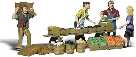 Woodland Farmers Market O Scale Model Railroad Figure #a2750