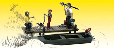 Woodland Scenic Accents Fly Fishermen for HO Scale Model Railway and  Dioramas